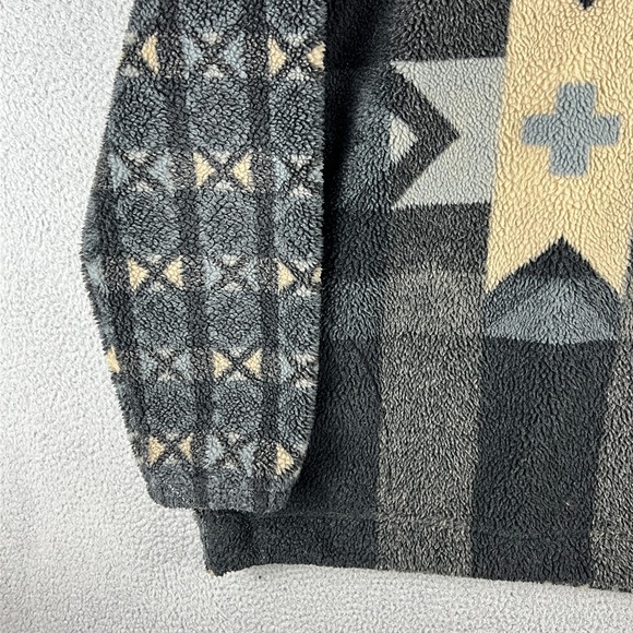 Vintage 90s North Face Snowflake 1/4 Zip Fleece Jacket Mens XL TG Aztec Pullover - Picture 4 of 12